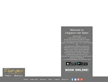 Tablet Screenshot of elegancehairsalon.com